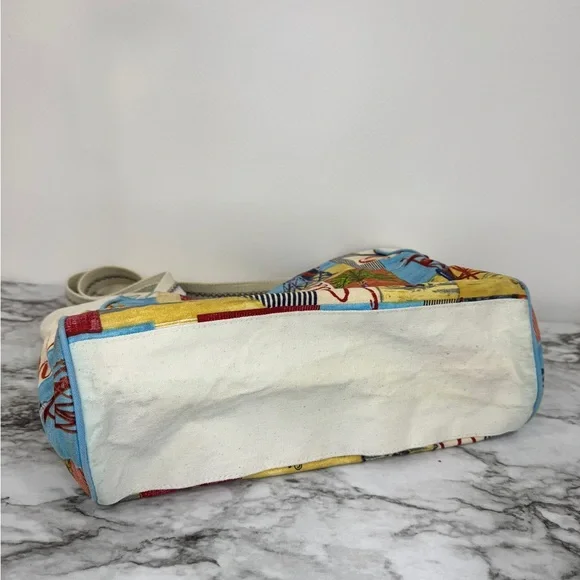 Sun N Sand Paul Brent Canvas Beach Tote – Shore Theme, Flip Flop Charm - Picture 6 of 8